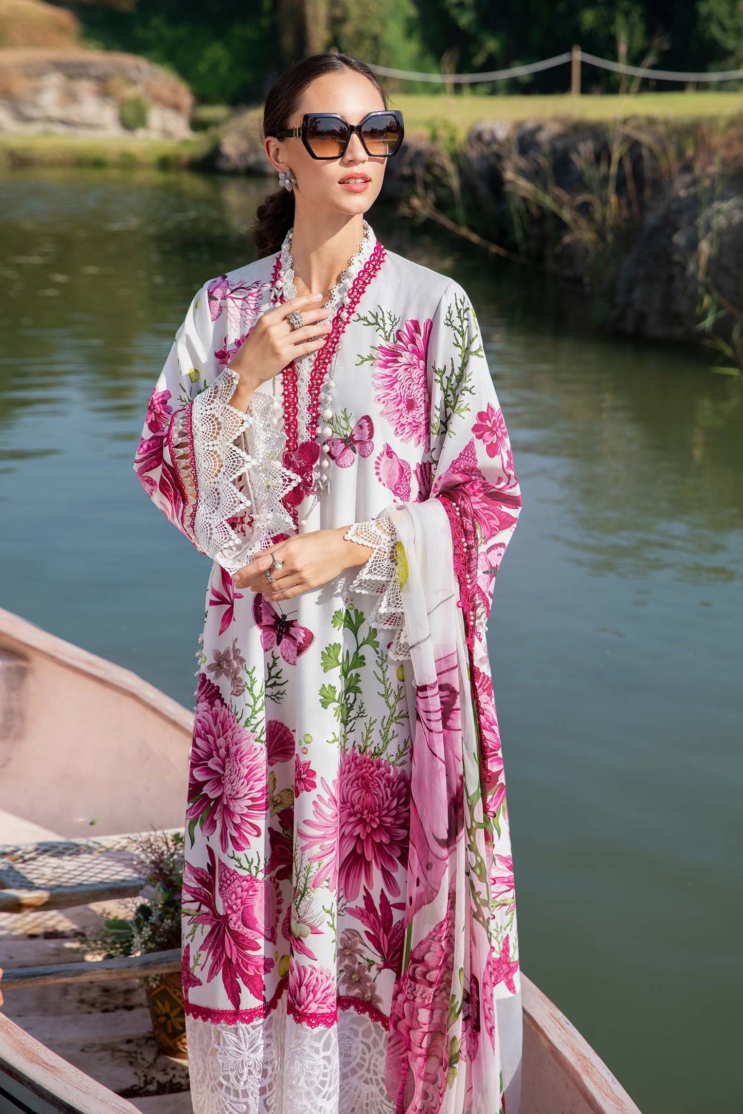 Maria B 3 Piece Unstitched Printed Lawn Suit