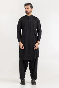 GulAhmed Unstitched Black Washing Wear Kurta Shalwar