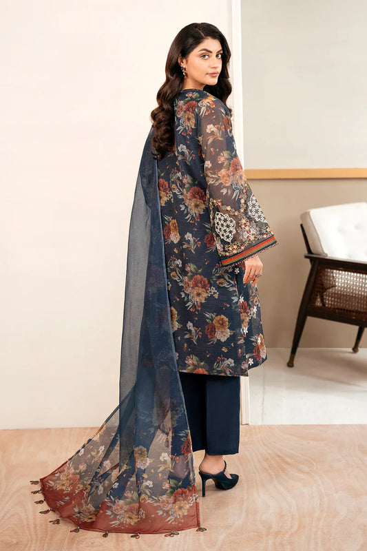 Winter 3PC Khaddar Embroidered Printed Suit