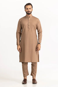 GulAhmed Unstitched Light Brown Washing Wear Kurta Shalwar