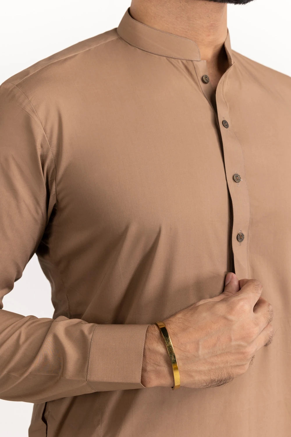 GulAhmed Unstitched Light Brown Washing Wear Kurta Shalwar