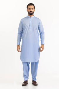 GulAhmed Unstitched Sky Blue Washing Wear Kurta Shalwar