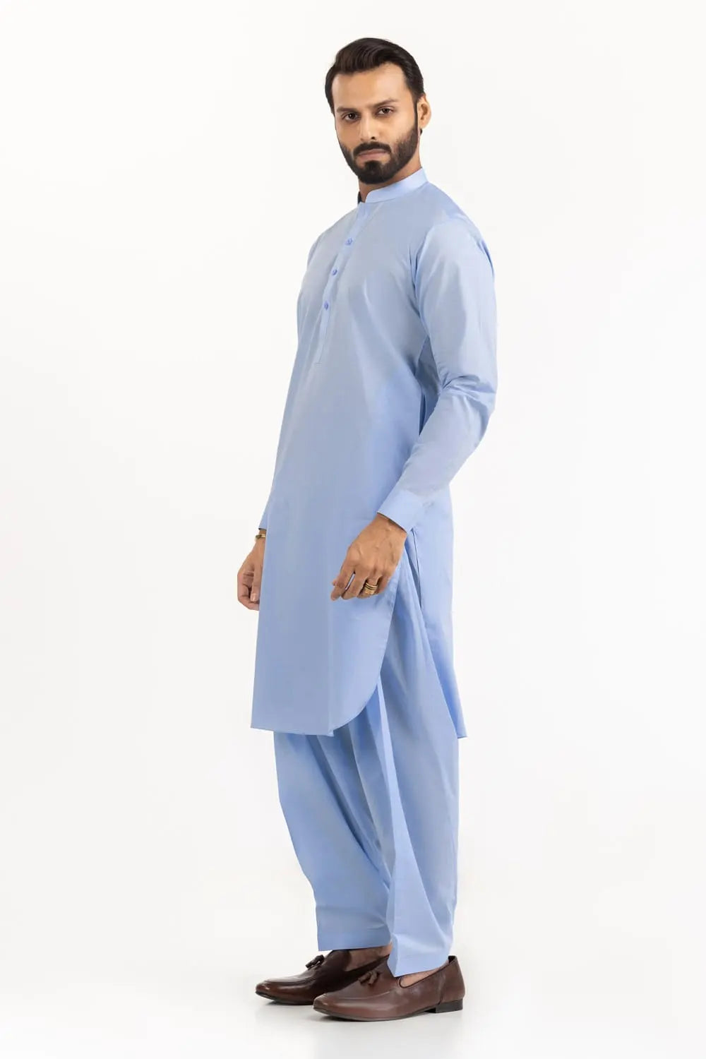 GulAhmed Unstitched Sky Blue Washing Wear Kurta Shalwar