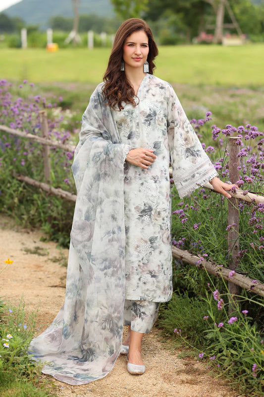 Winter 3PC Khaddar Embroidered Printed Suit