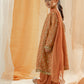 Maria B Kids 3PC Embroidered Linen Dress With Net Dupatta