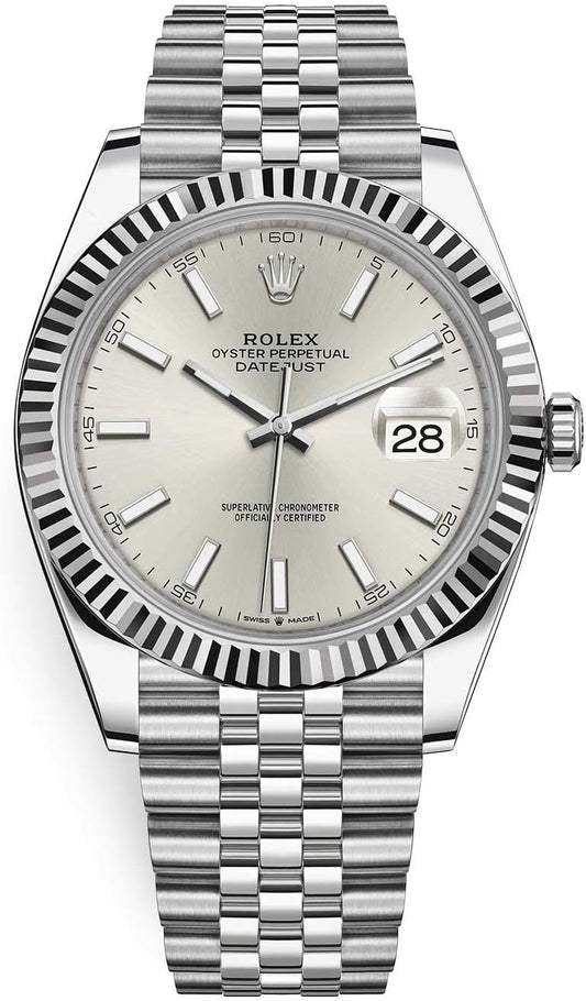 Rolex Oyster Perpetual Datejust Silver Dial Automatic Men's Watch