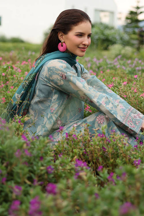 Winter 3PC Khaddar Embroidered Printed Suit