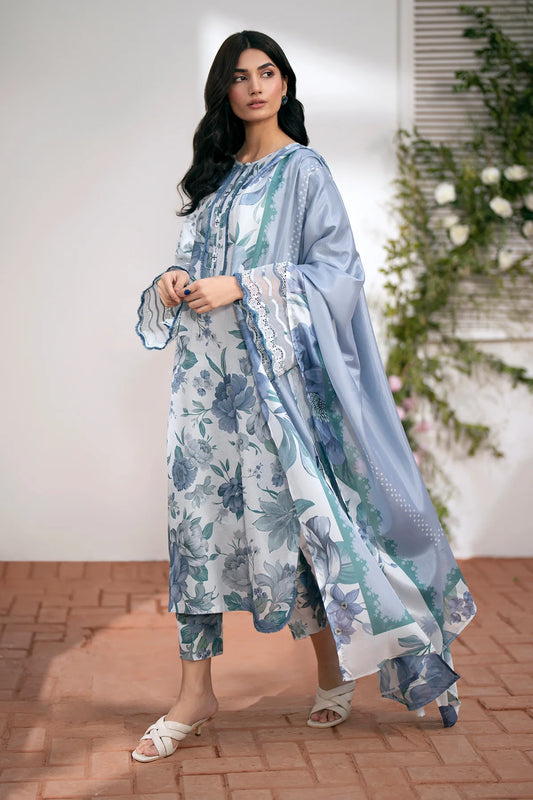 Digital Printed Linen 3-Piece Suit