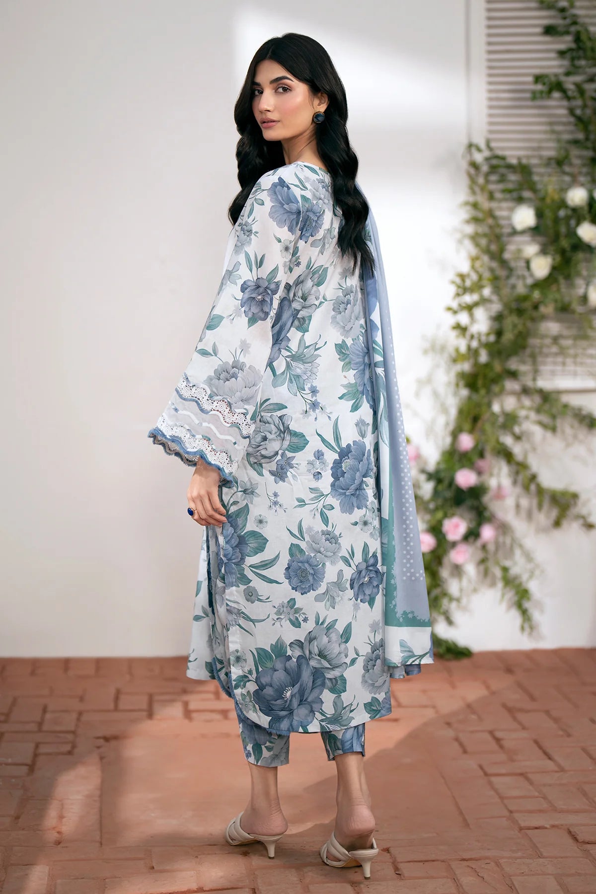 Digital Printed Linen 3-Piece Suit