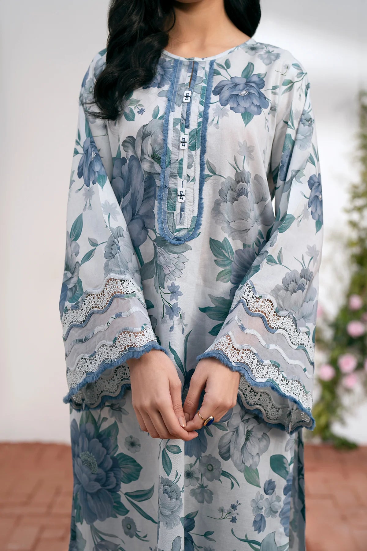 Digital Printed Linen 3-Piece Suit