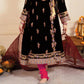Black 2pc embroidered Kids Suit