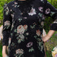 Bloom delicate floral Linen Embroidered 3-Piece