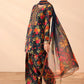 Teal 3 Piece Embroidered Linen Sui