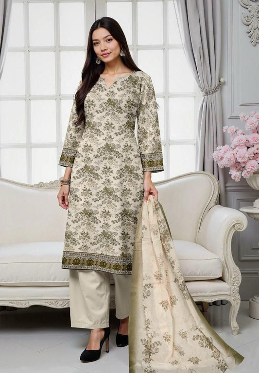 GulAhmed 3PC Printed Lawn Suit