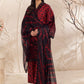 Floral Elegance Embroidered Printed Linen 3-pc