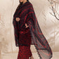 Floral Elegance Embroidered Printed Linen 3-pc
