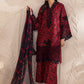 Floral Elegance Embroidered Printed Linen 3-pc