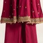 3 Piece Embroidered Linen Suit