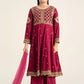 3 Piece Embroidered Linen Suit