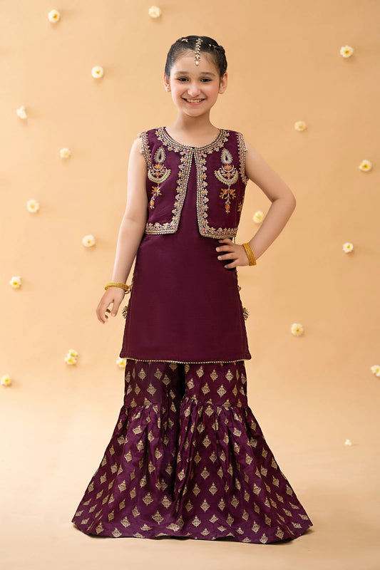 Kids 3-Piece Embroidered Linen