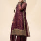 3 Piece Embroidered Cotton Net Suit