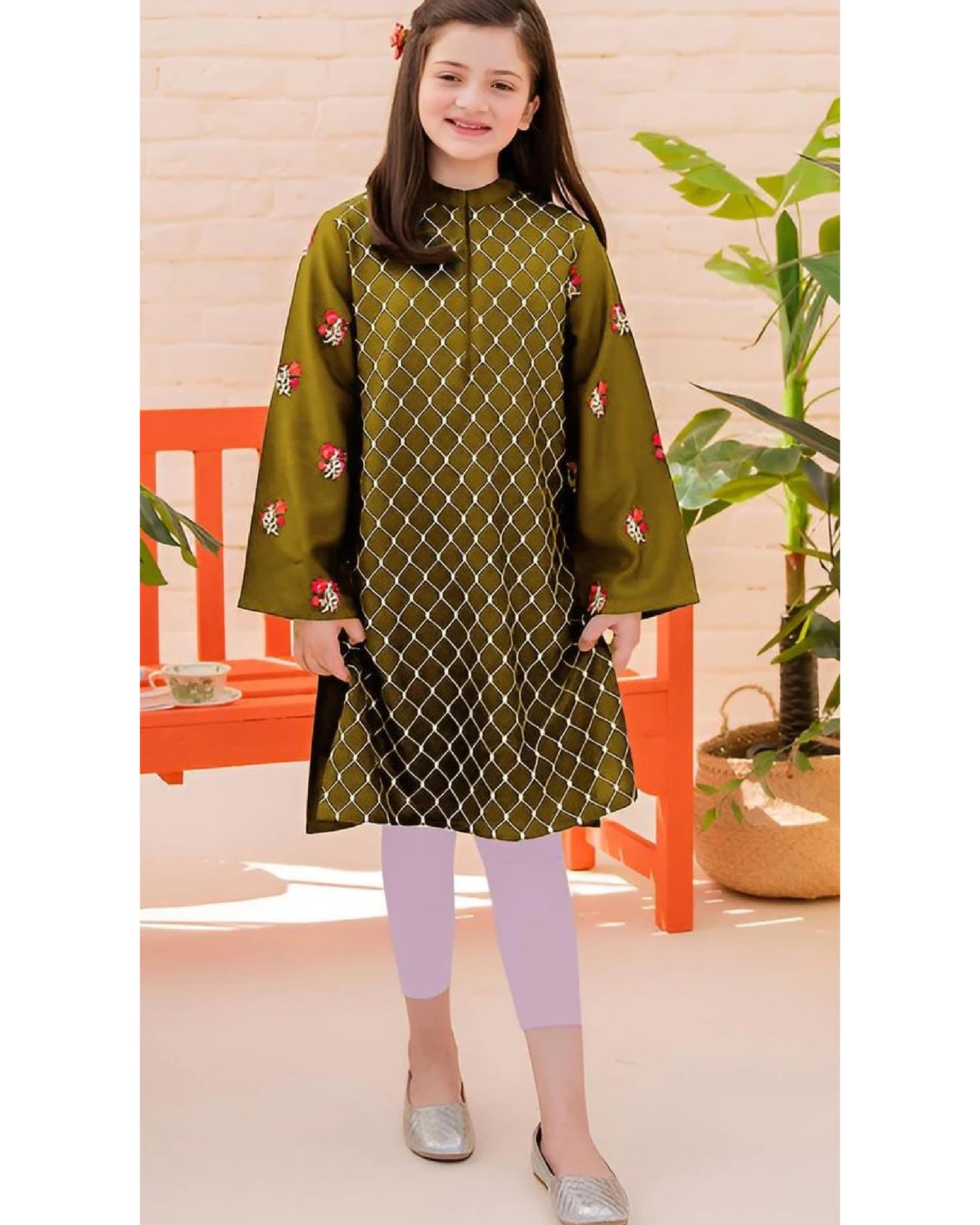Noor Kids Embroidered Suit
