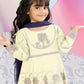 Elegant Kids Girls Embroidered Suit