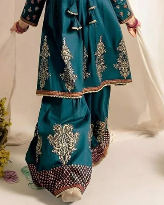 Heer Embroidered 2pc Kids Suit
