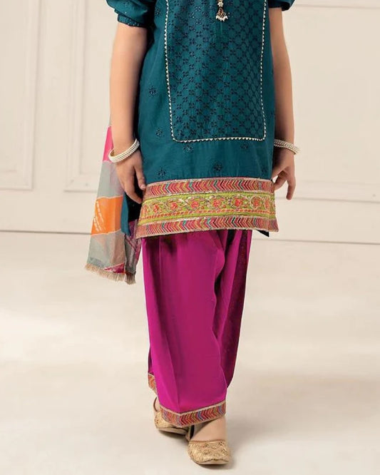 Jannat 3pc Kids Embroidered Suit