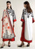 Stitched-BUTTERFLY KAFTAN Long Baggy Digital Printed 3-Piece Suit