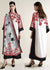 Stitched-BUTTERFLY KAFTAN Long Baggy Digital Printed 3-Piece Suit