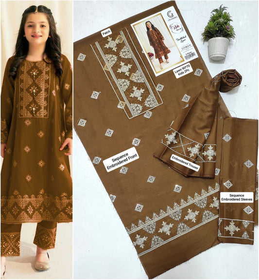 Kids Embroidered Suit