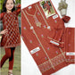 Maroon Kids Embroidered Suit