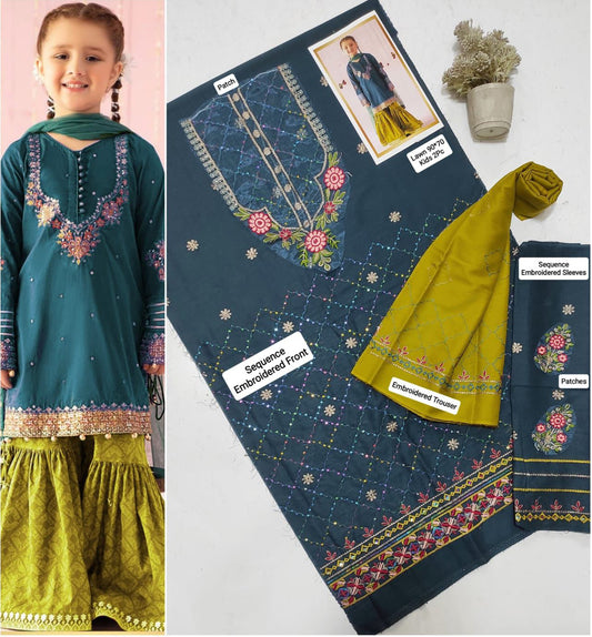 Little Kids Embroidered Suit