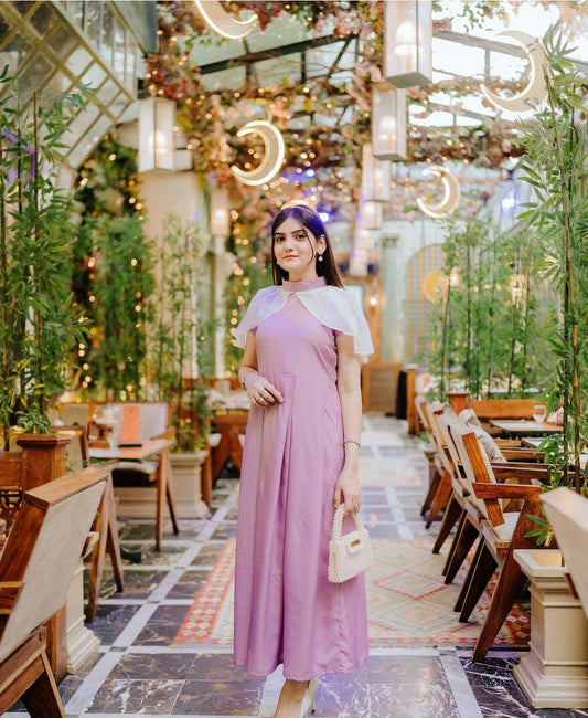 Pink Elegant Georgette Frock