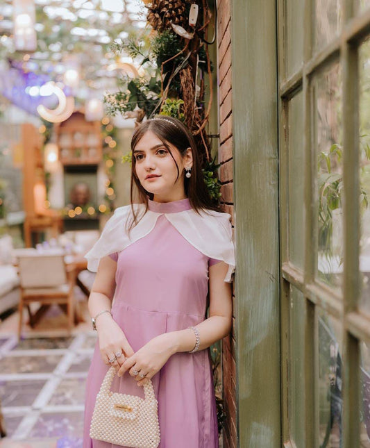 Pink Elegant Georgette Frock