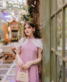 Pink Elegant Georgette Frock