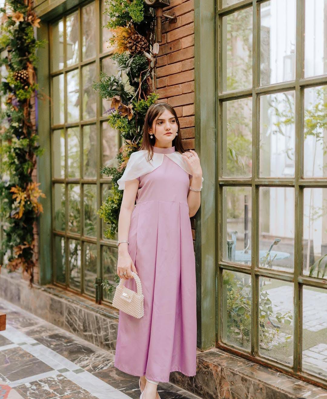 Pink Elegant Georgette Frock