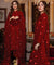 Rose Embroidery Silk 3PC Suit with Organza Dupatta