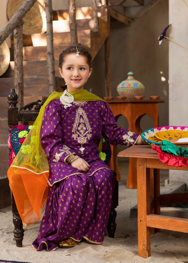 3PC Embroidered Linen Dress