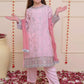 Kids 3PC Embroidered Lawn Dress With Net Dupatta